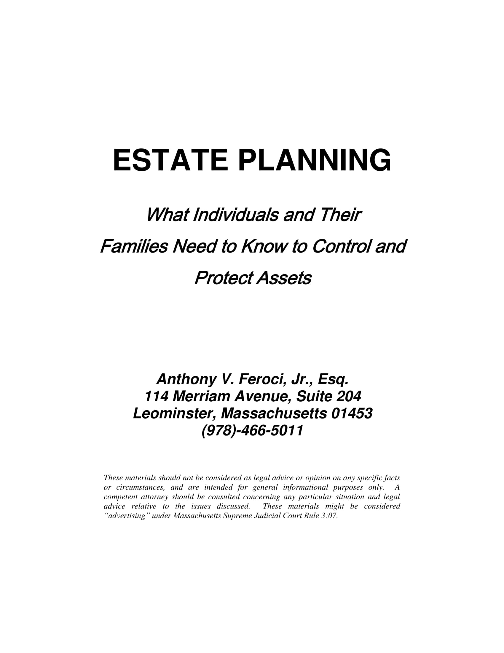 Estate Plan Basics
